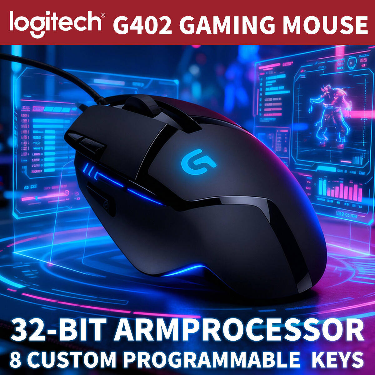 로지텍 G402 게이밍 마우스 32비트 ARM 칩셋 5 - Esports Gaming Training 리뷰 및 가격